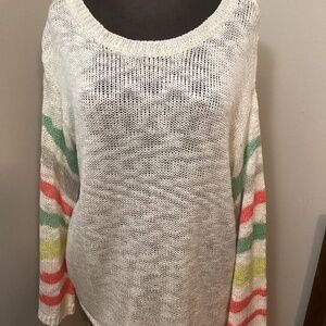 NWOT knit cream sweater ladies M/L